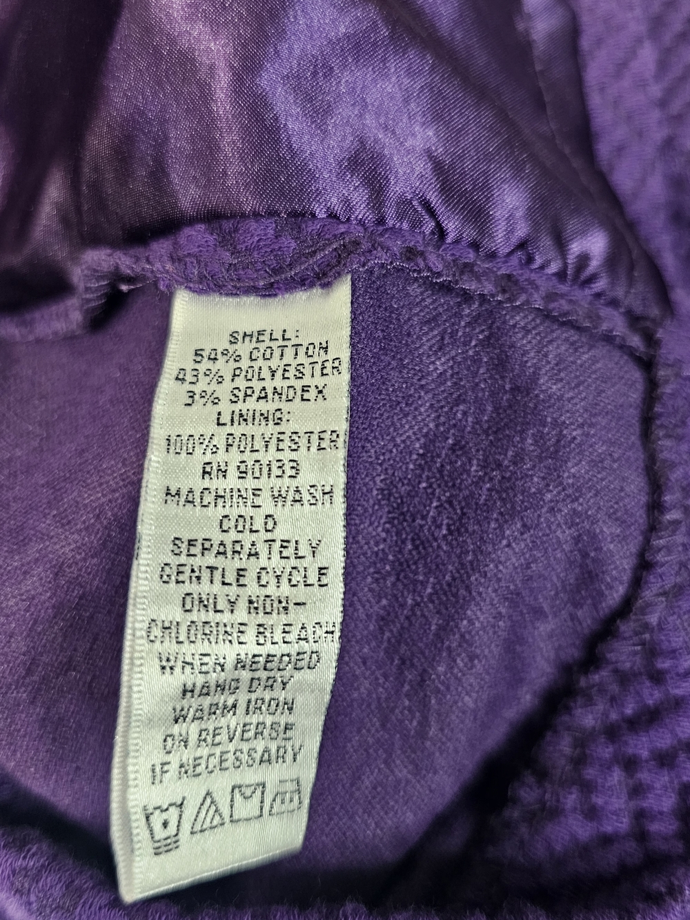 JOAN RIVERS Purple Textured Button-Front Jacket - Picture 12 of 14